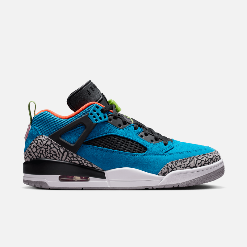 Air Jordan Spizike Low - Turquesa / Vermelho claro / Fúcsia / Verde intenso