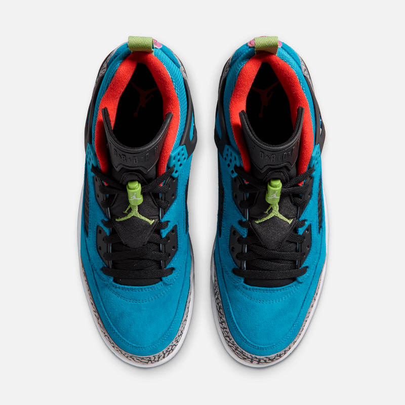 Air Jordan Spizike Low - Turquesa / Vermelho claro / Fúcsia / Verde intenso