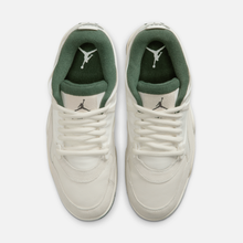 Air Jordan 4 RM - Branco-creme / Creme claro / Verde / Roxo-escuro
