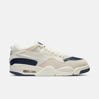 Air Jordan 4 RM - Branco-creme / Branco-acinzentado / Dourado / Azul-marinho