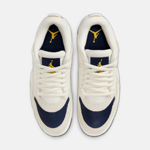 Air Jordan 4 RM - Branco-creme / Branco-acinzentado / Dourado / Azul-marinho