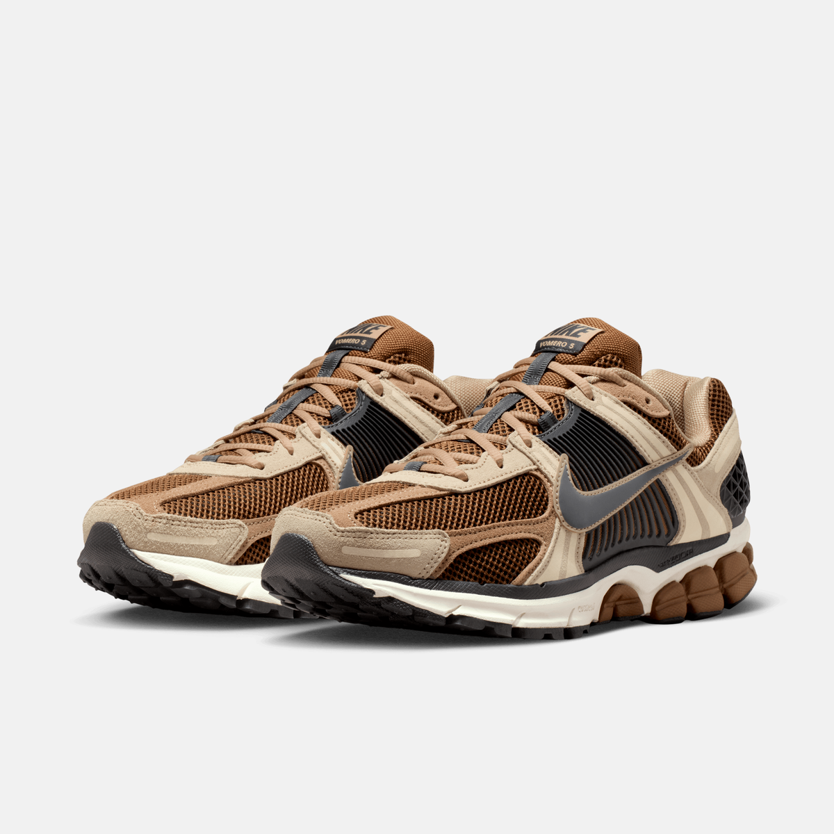 Nike Zoom Vomero 5 - Marrom-claro / Cáqui / Bege-linho / Cinza escuro
