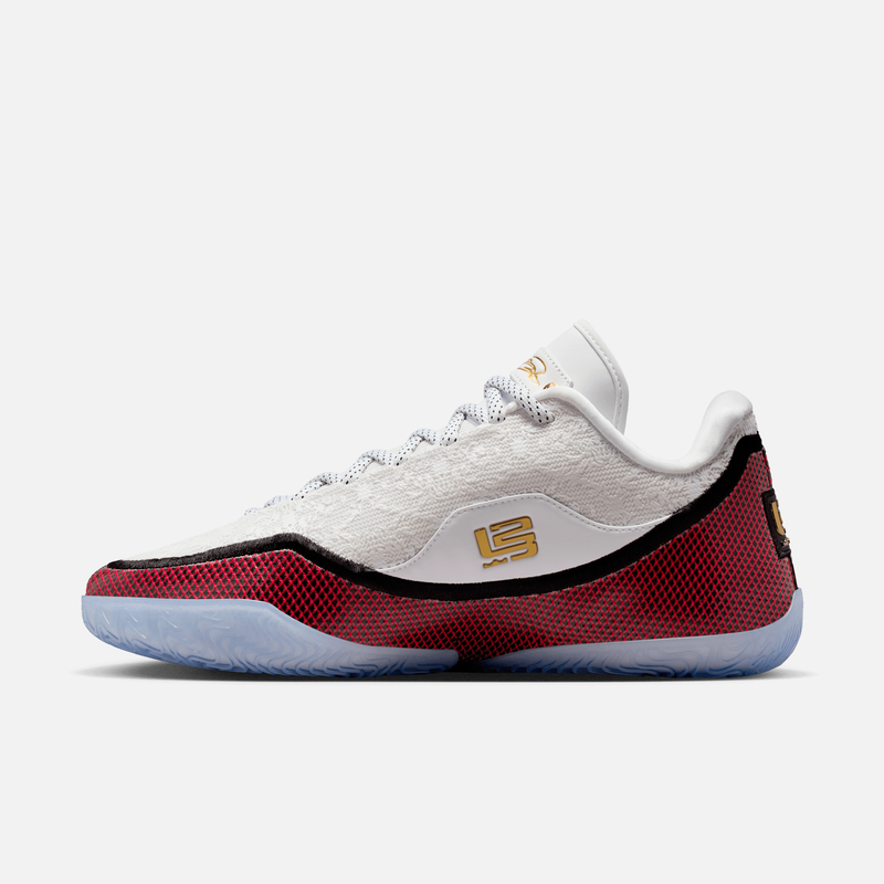 Nike LeBron 23 Grand Opening - Branco / Dourado metálico / Vermelho / Preto