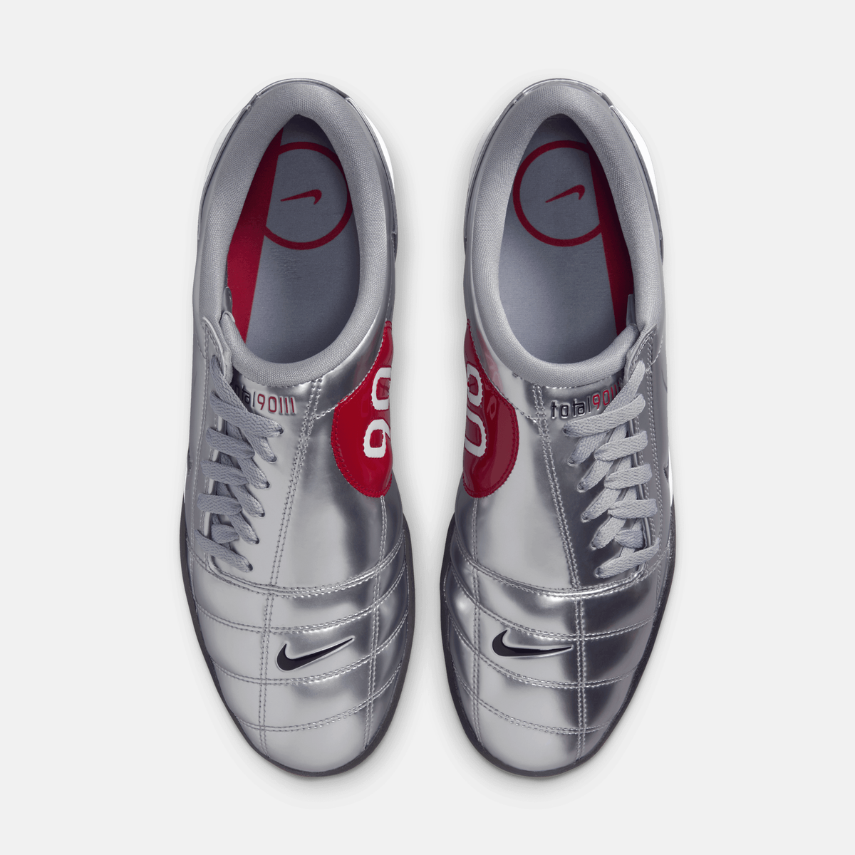 Nike Total 90 - Prateado metálico / Vermelho / Preto