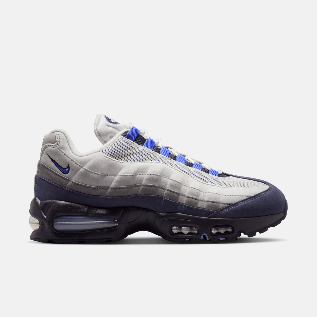 Nike Air Max 95 OG Big Bubble - Cinza-claro / Roxo-escuro / Cinza-grafite / Azul-safira