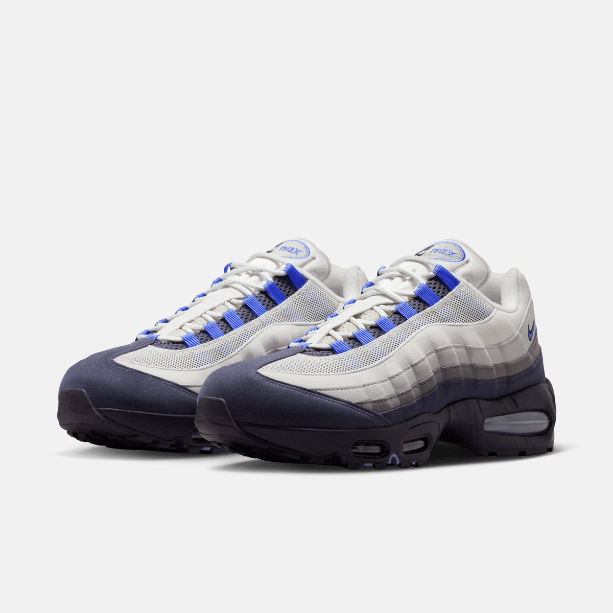 Nike Air Max 95 OG Big Bubble - Cinza-claro / Roxo-escuro / Cinza-grafite / Azul-safira