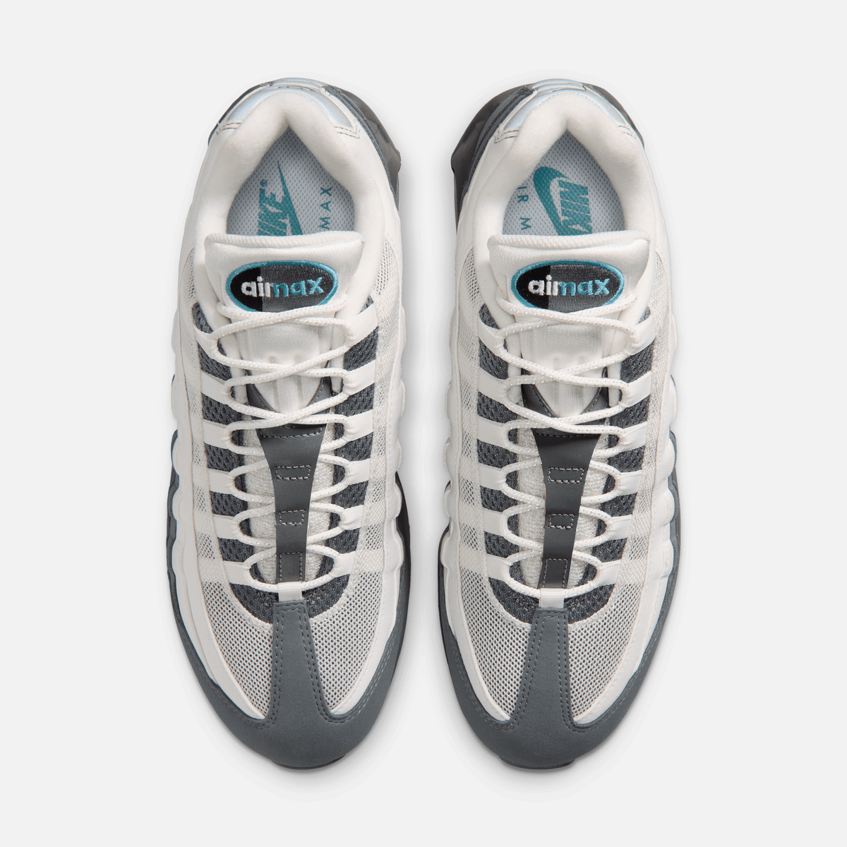 Nike Air Max 95 OG Big Bubble - Branco / Cinza / Cinza escuro / Verde-cacto
