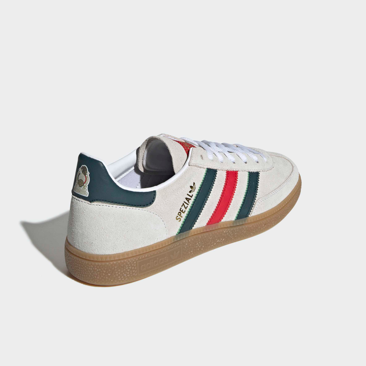Adidas Handball Spezial Mexico - Branco / Verde-hera / Vermelho-escarlate