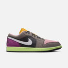 Air Jordan 1 Low Tokyo Bio Hack - Cinza / Branco / Cinza-pedra / Rosa-ártico / Violeta / Amarelo-enxofre escuro