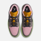 Air Jordan 1 Low Tokyo Bio Hack - Cinza / Branco / Cinza-pedra / Rosa-ártico / Violeta / Amarelo-enxofre escuro