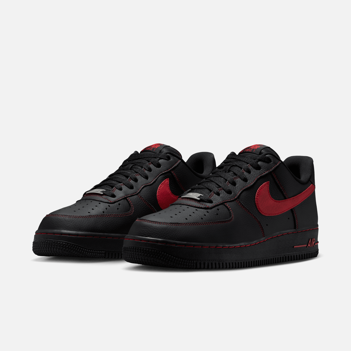 Nike Air Force 1 Low Bred - Preto / Vermelho