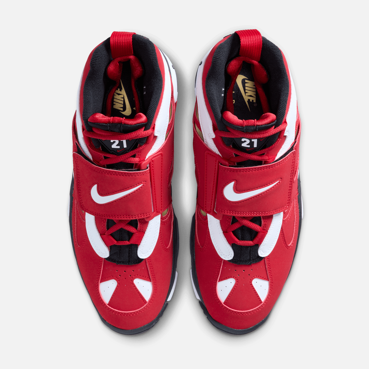 Nike Air Diamond Turf 2 49ers Prime - Vermelho / Preto / Branco / Dourado metálico