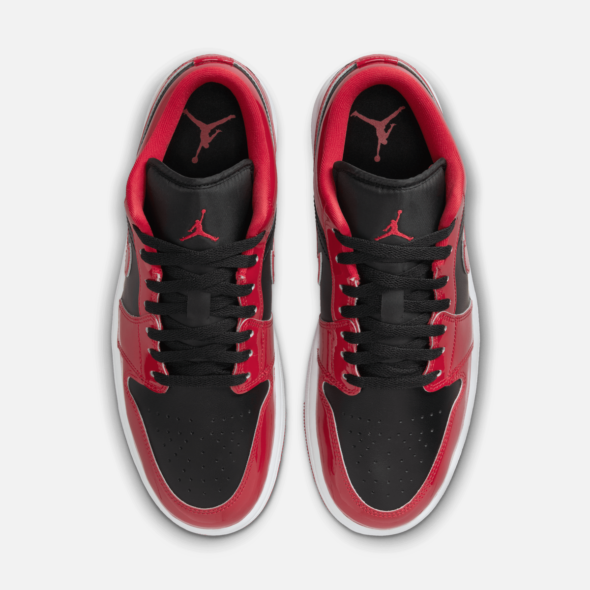Air Jordan 1 Low SE Patent - Preto / Vermelho / Branco