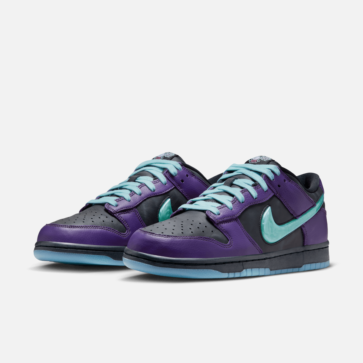 Nike Dunk Low Wizard - Preto / Roxo / Azul-petróleo