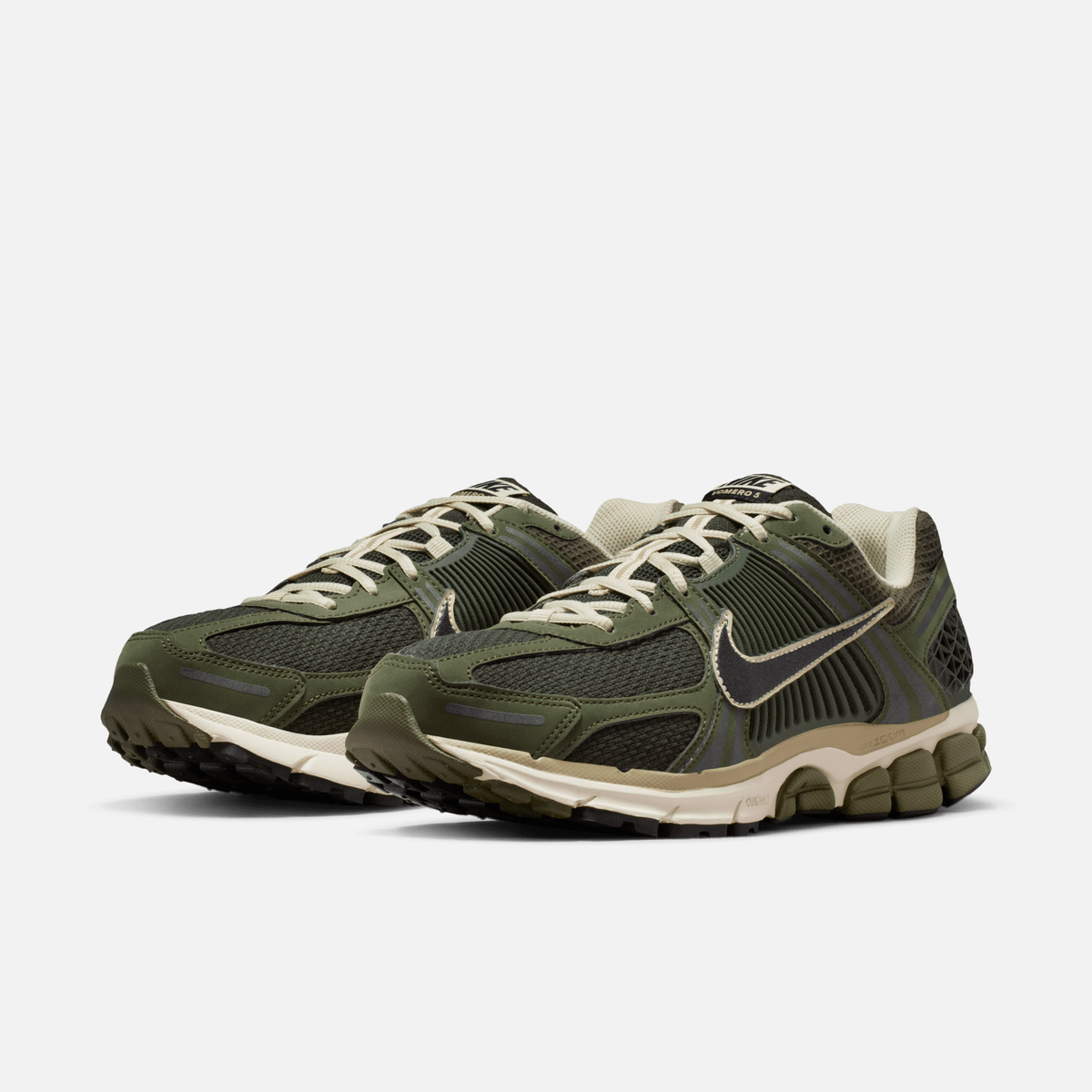 Nike Zoom Vomero 5 - Verde-oliva militar / Verde-escuro / Cáqui-claro / Preto