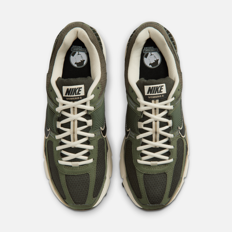 Nike Zoom Vomero 5 - Verde-oliva militar / Verde-escuro / Cáqui-claro / Preto