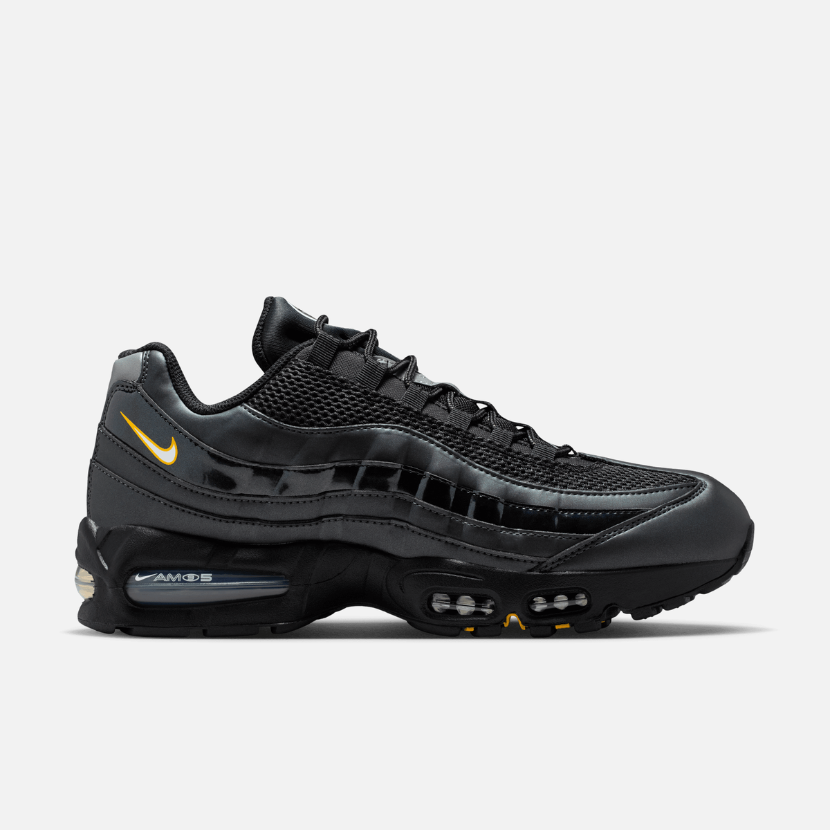 Nike Air Max 95 Big Bubble Total 90 - Preto / Dourado / Prateado metálico / Branco