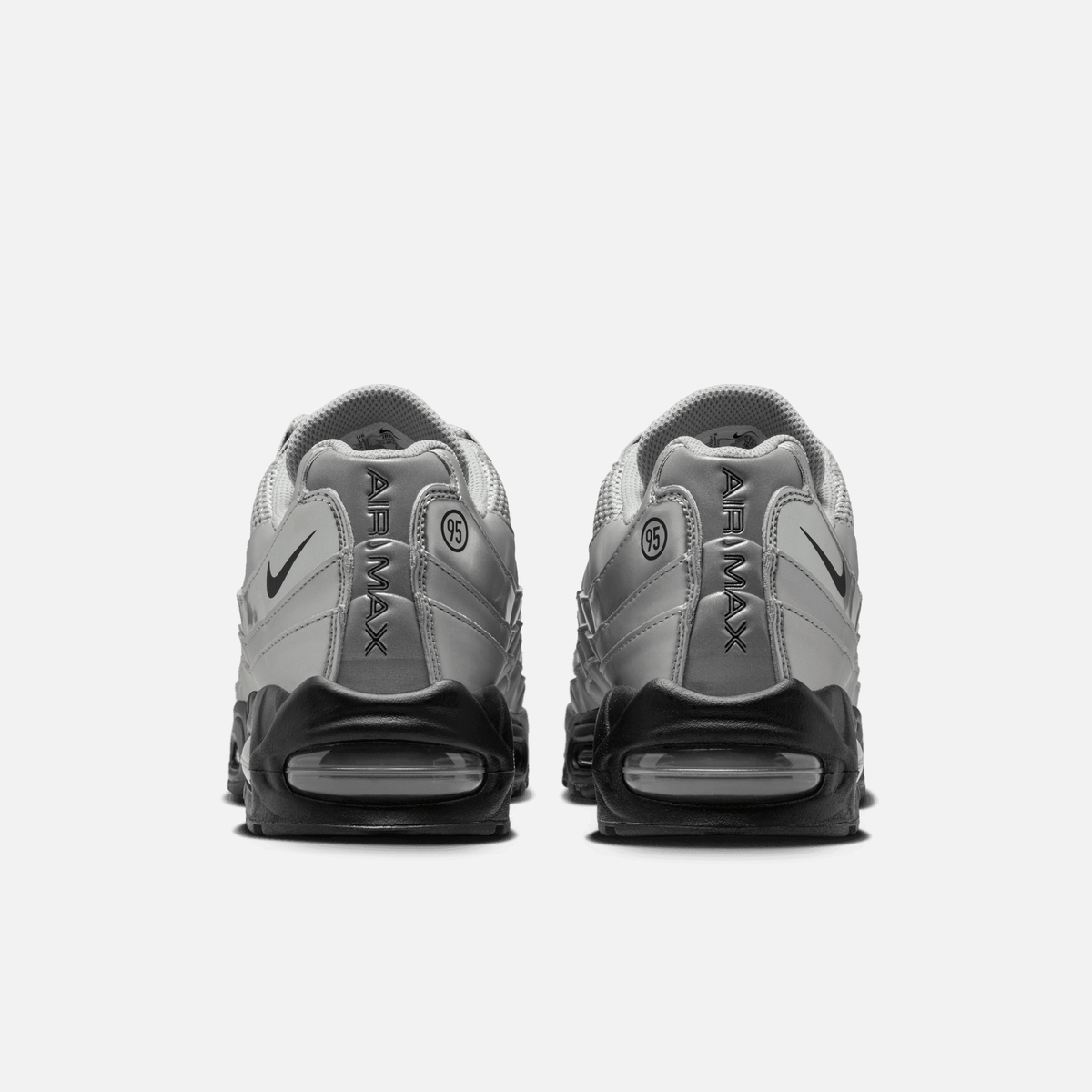 Nike Air Max 95 Big Bubble Total 90 - Prateado metálico / Preto / Vermelho