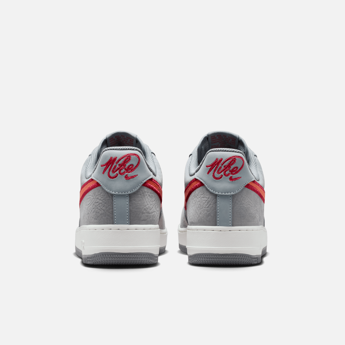 Nike Air Force 1 Low Retro Heel Pack - Cinza / Vermelho / Branco / Ferrugem