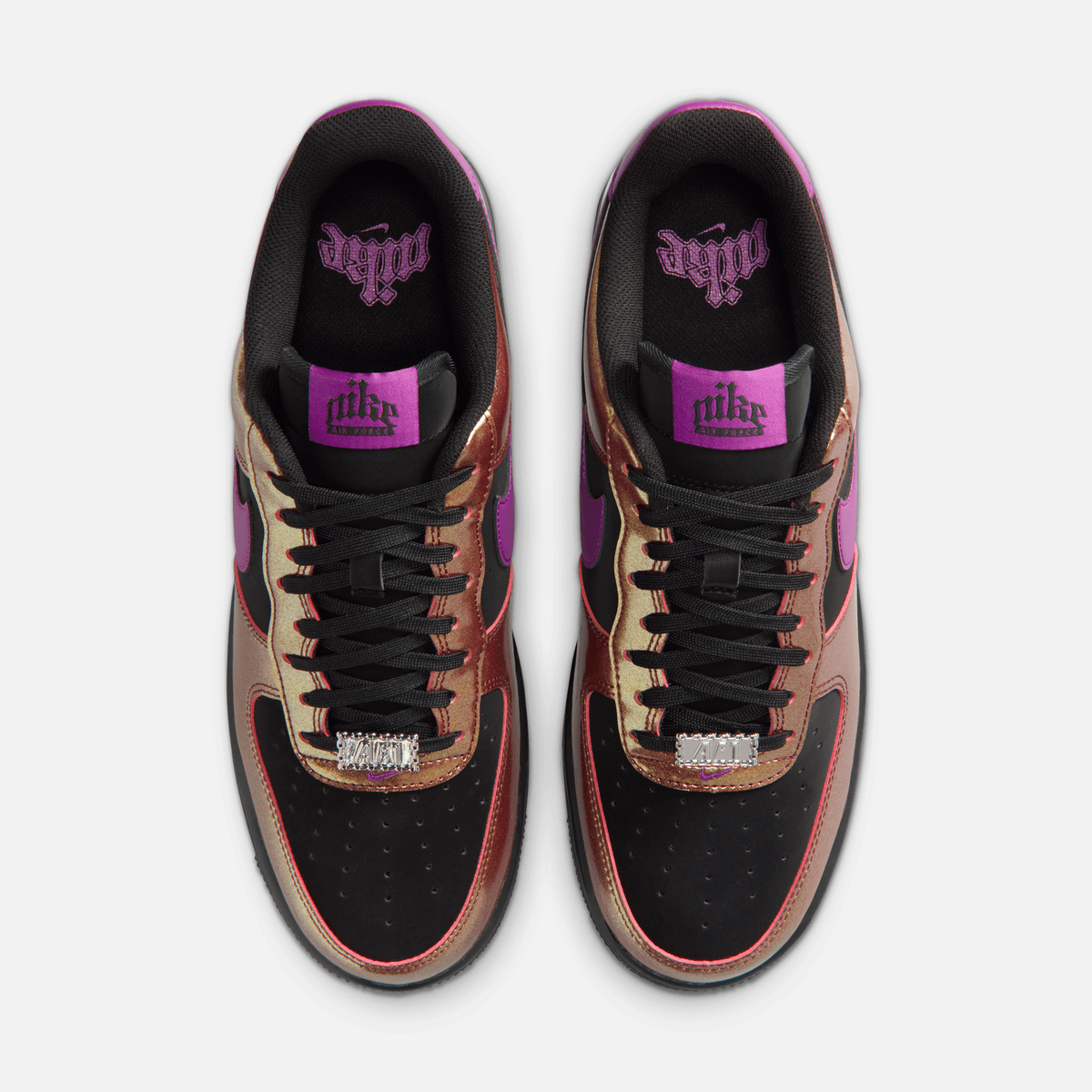 Nike Air Force 1 Low Glam Rock - Preto / Roxo-framboesa