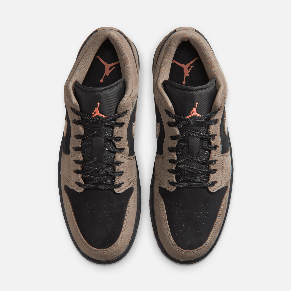 Air Jordan 1 Low SE - Preto / Laranja-manga claro / Cinza