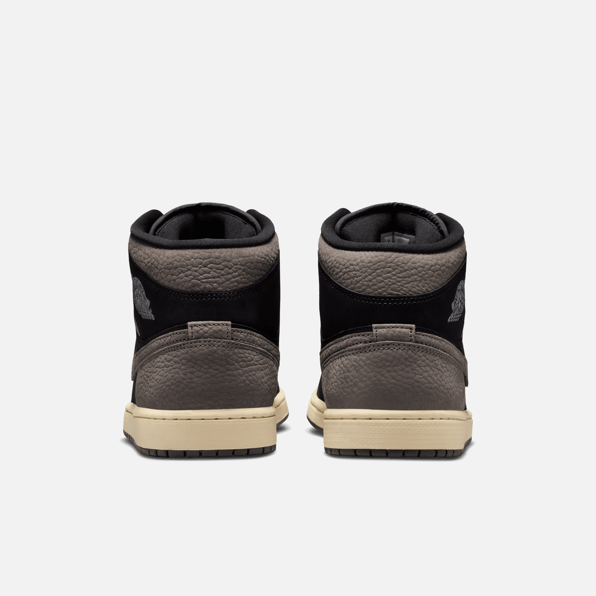 Air Jordan 1 Mid SE - Preto / Laranja-manga claro / Cinza