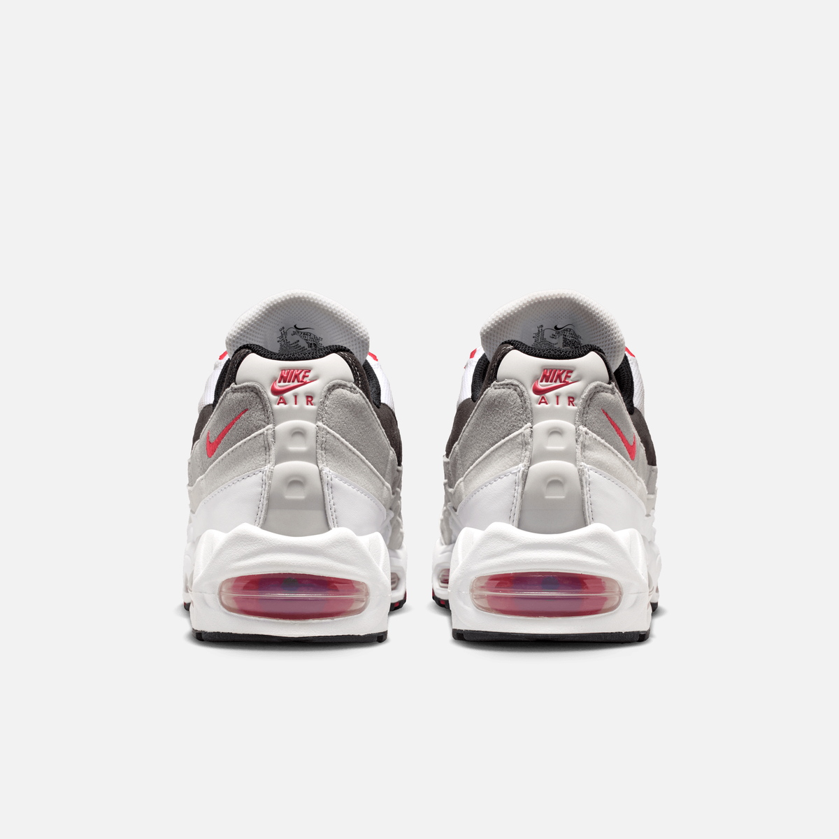 Nike Air Max 95 Big Bubble Premium - Branco / Cinza / Vermelho