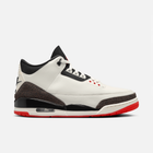 Air Jordan 3 Retro Worlds Best Dad - Branco-creme / Preto / Vermelho / Marfim-claro / Marrom-caramelo