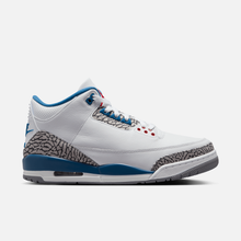 Air Jordan 3 Retro - Branco / Azul-vivo / Vermelho / Cinza