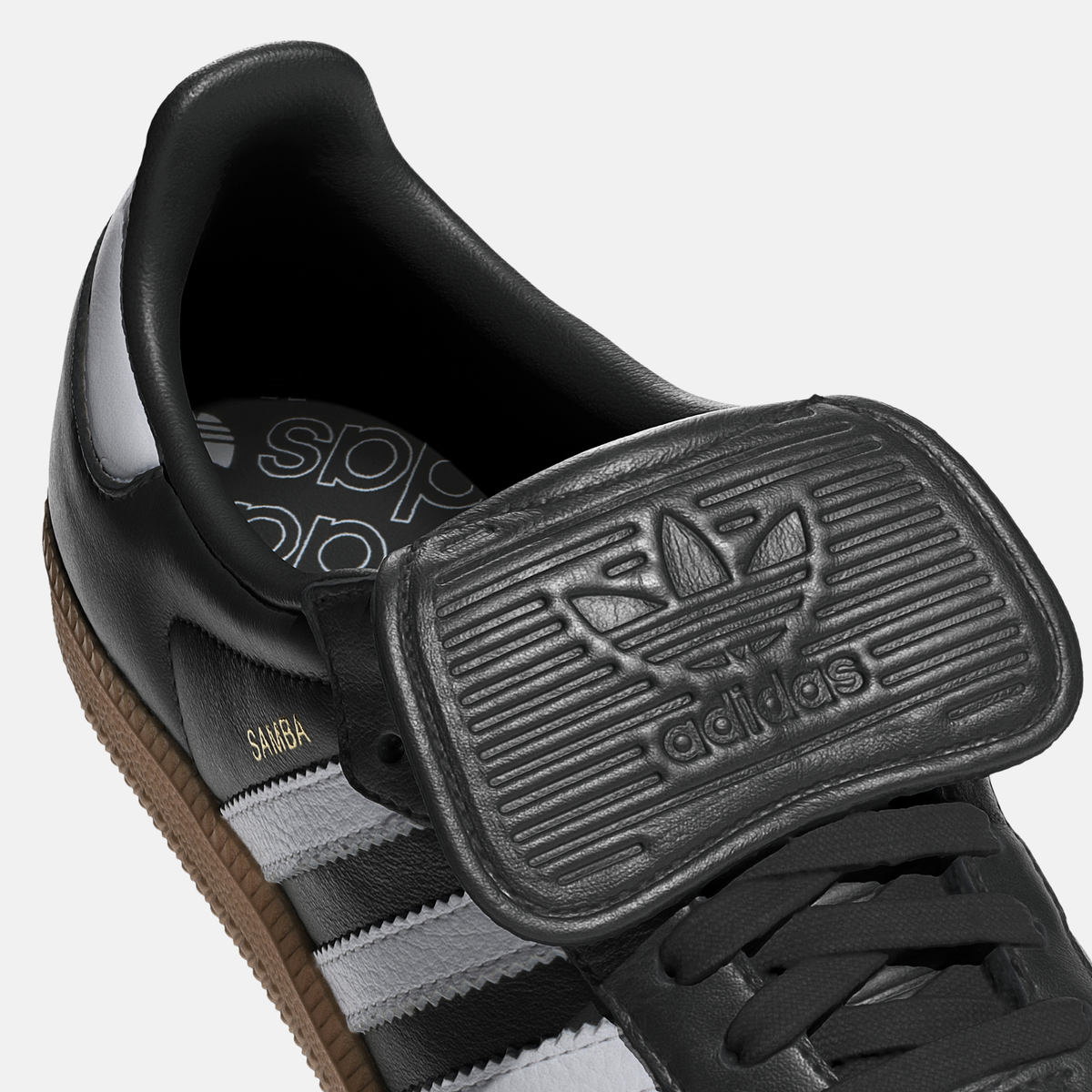 Adidas Samba LT - Preto / Branco / Dourado metálico