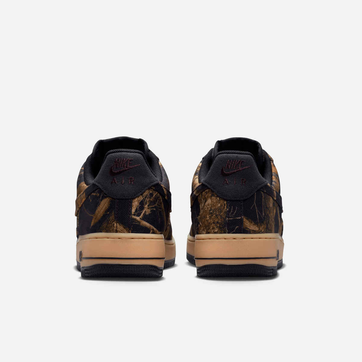 Nike Air Force 1 Low RealTree - Preto-suave / Multicolorido / Caramelo-amarelado