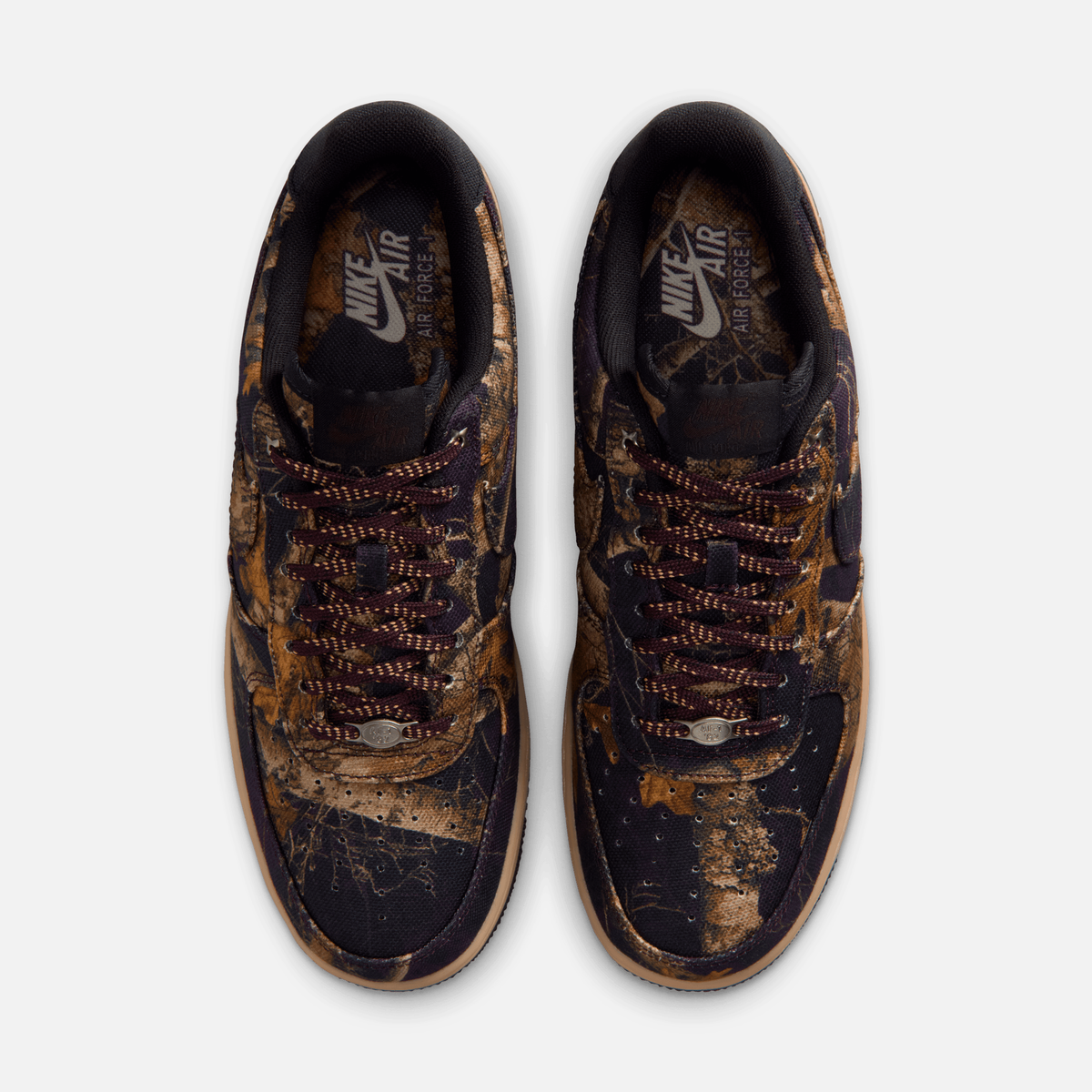 Nike Air Force 1 Low RealTree - Preto-suave / Multicolorido / Caramelo-amarelado