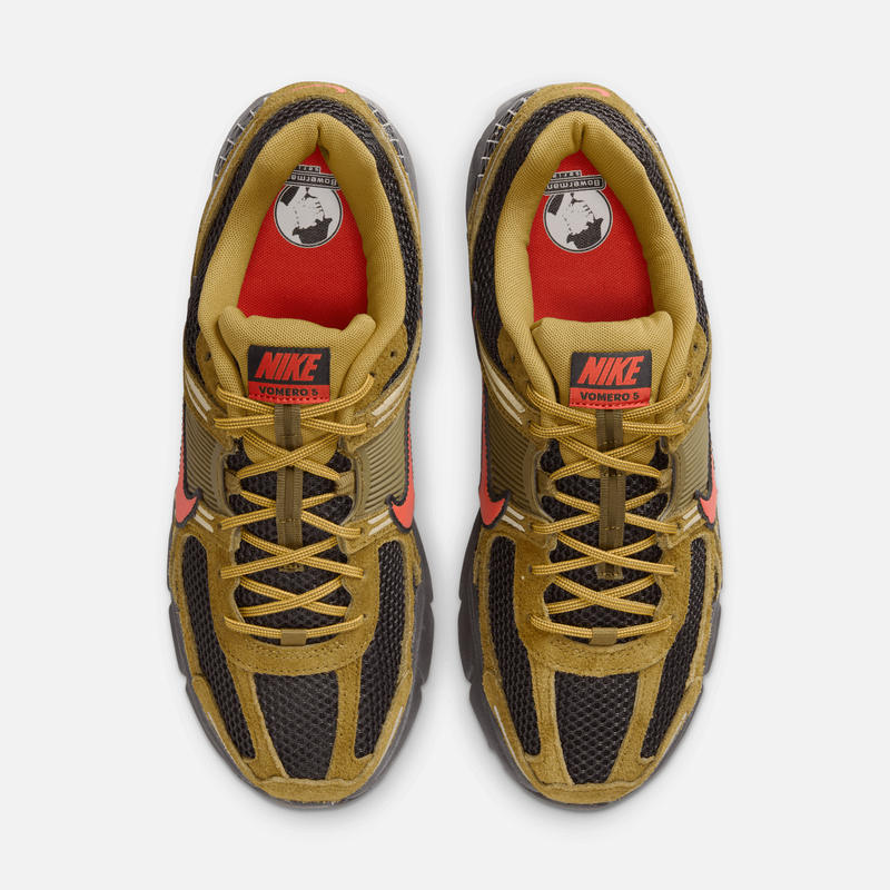 Nike Zoom Vomero 5 Premium - Verde-oliva / Preto / Verde-musgo / Vermelho