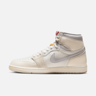 Air Jordan 1 High OG - Branco-creme / Vermelho / Marfim-claro / Branco-acinzentado