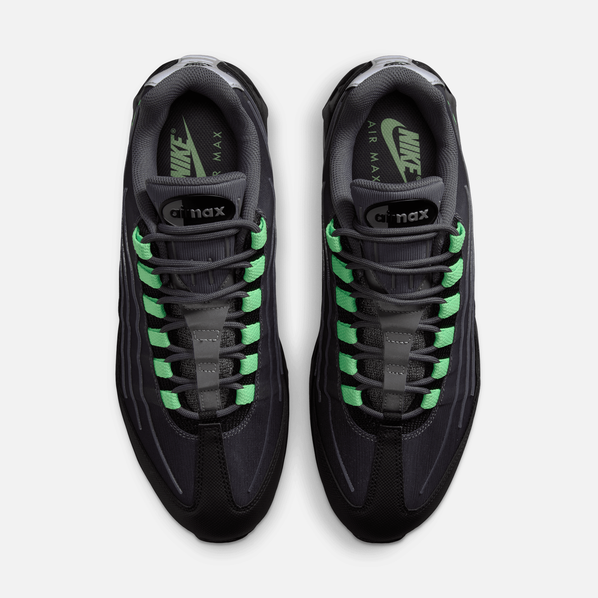 Nike Air Max 95 Big Bubble - Cinza / Preto / Prateado metálico / Verde