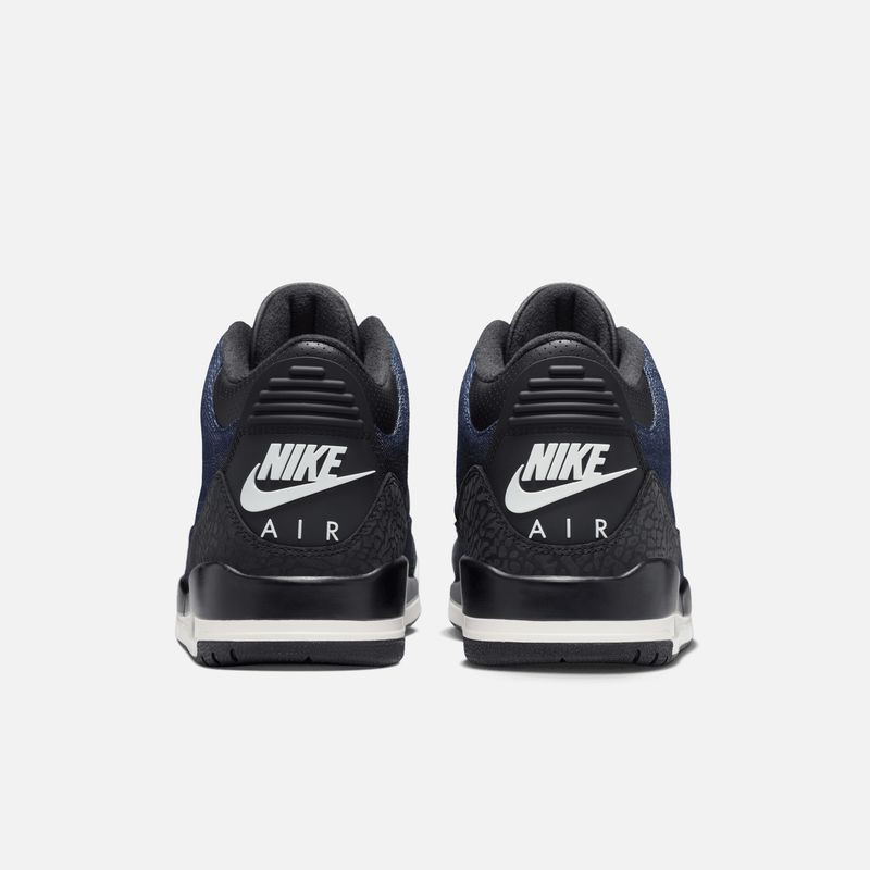 Air Jordan 3 Retro x Levis Indigo Denim - Índigo / Vermelho / Preto / Branco-creme