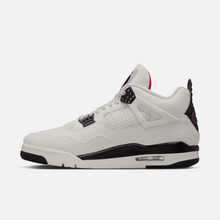 Air Jordan 4 Retro Flight Club - Branco-creme / Preto / Vermelho