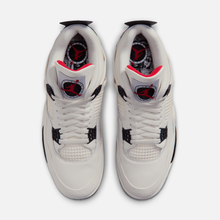 Air Jordan 4 Retro Flight Club - Branco-creme / Preto / Vermelho