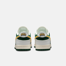 Nike Dunk Low - Branco-creme / Verde-abeto / Vermelho / Dourado