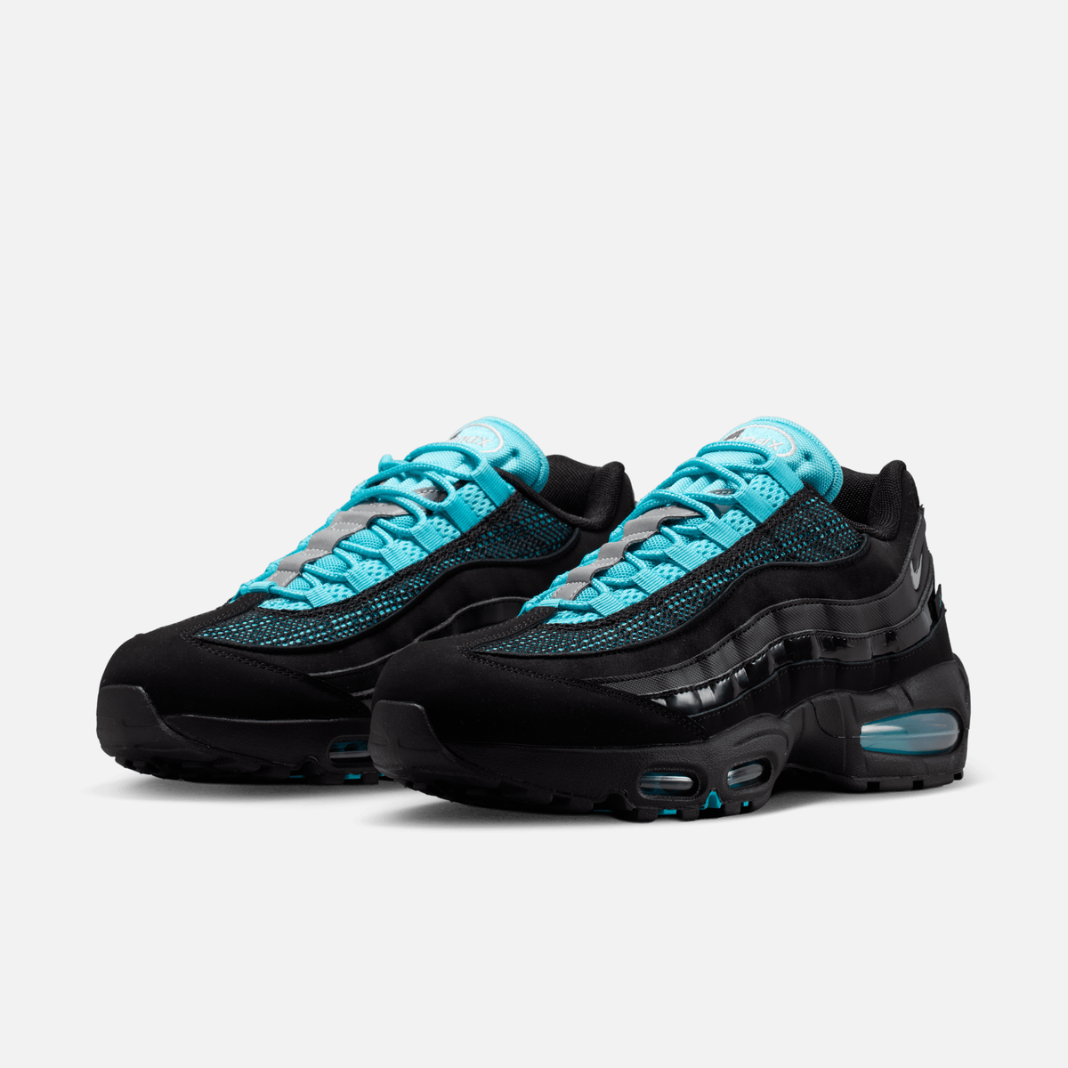 Nike Air Max 95 Big Bubble Scorpion - Preto / Azul / Prateado metálico / Cromado