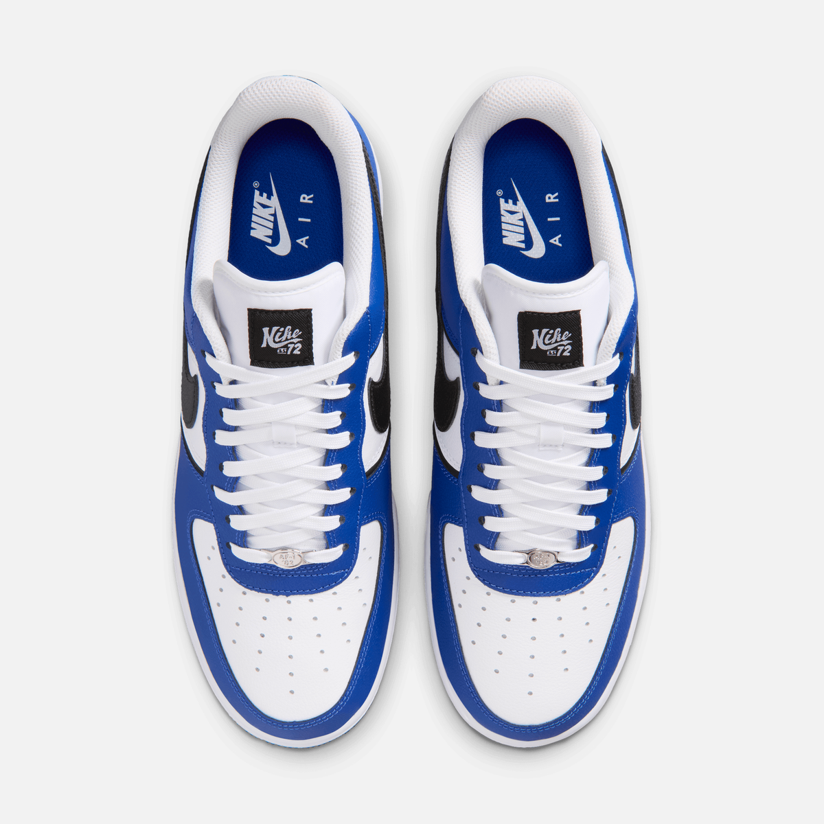 Nike Air Force 1 Low - Azul-royal / Branco / Prateado metálico / Preto