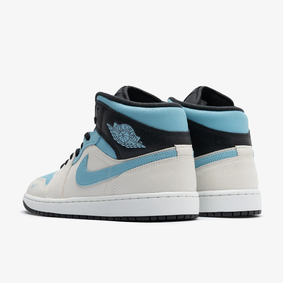 Air Jordan 1 Mid - Branco / Azul / Preto