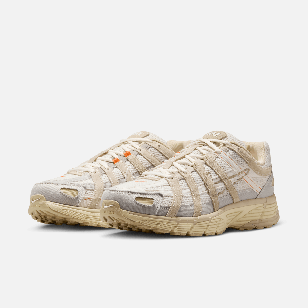 Nike P-6000 - Cinza / Cáqui / Dourado / Marfim-claro / Laranja / Marrom claro