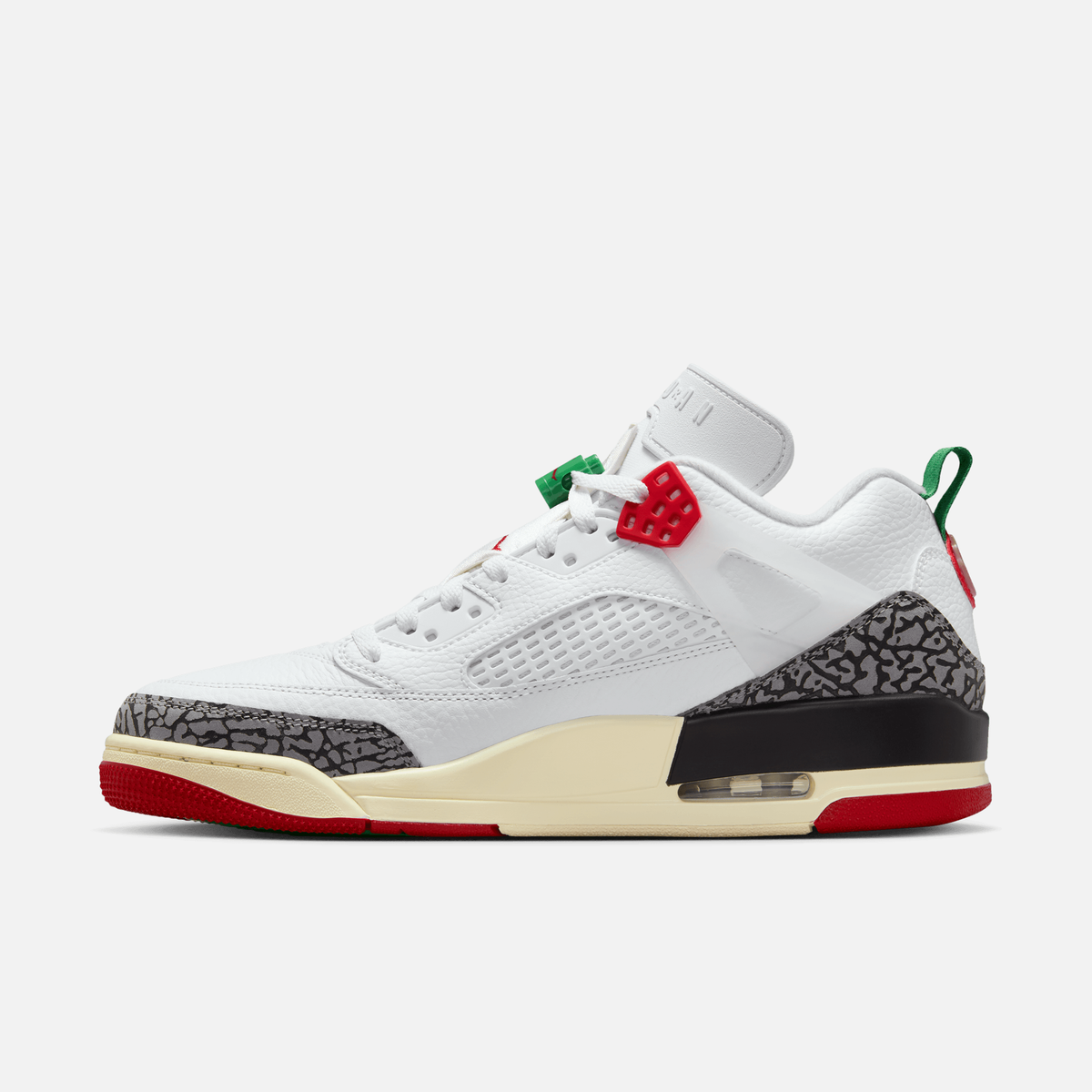 Air Jordan Spizike Low Do The Right Thing - Verde-oliva médio / Preto / Marrom / Vermelho