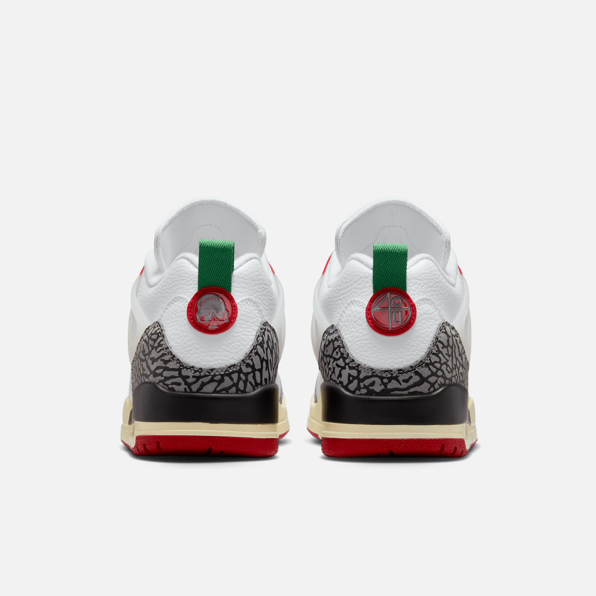 Air Jordan Spizike Low Do The Right Thing - Verde-oliva médio / Preto / Marrom / Vermelho