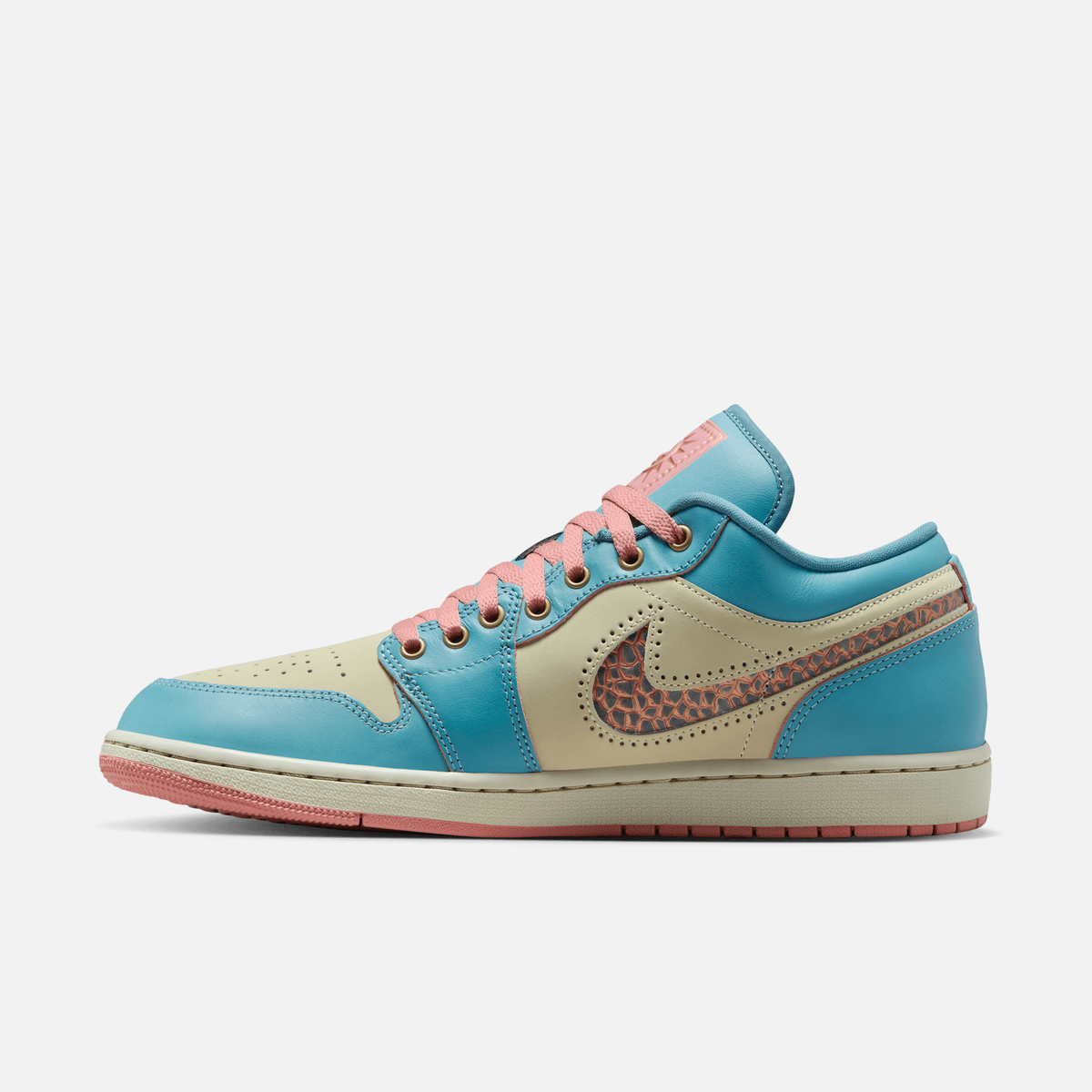 Air Jordan 1 Low Somos Eternos Dia de Muertos - Turquesa / Azul / Vermelho / Bege-pedra claro