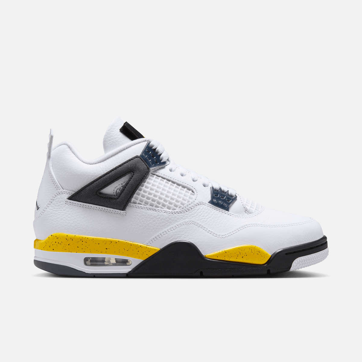 Air Jordan 4 Retro Rare Air - Branco / Amarelo / Cinza escuro / Preto