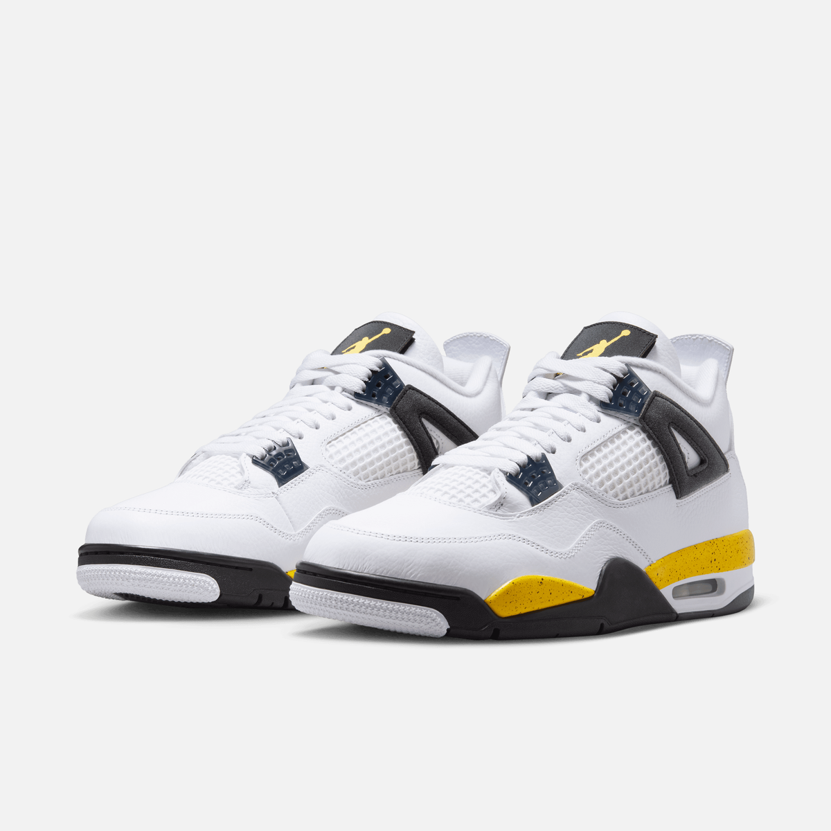 Air Jordan 4 Retro Rare Air - Branco / Amarelo / Cinza escuro / Preto