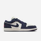 Air Jordan 1 Low - Azul-escuro / Dourado / Vermelho