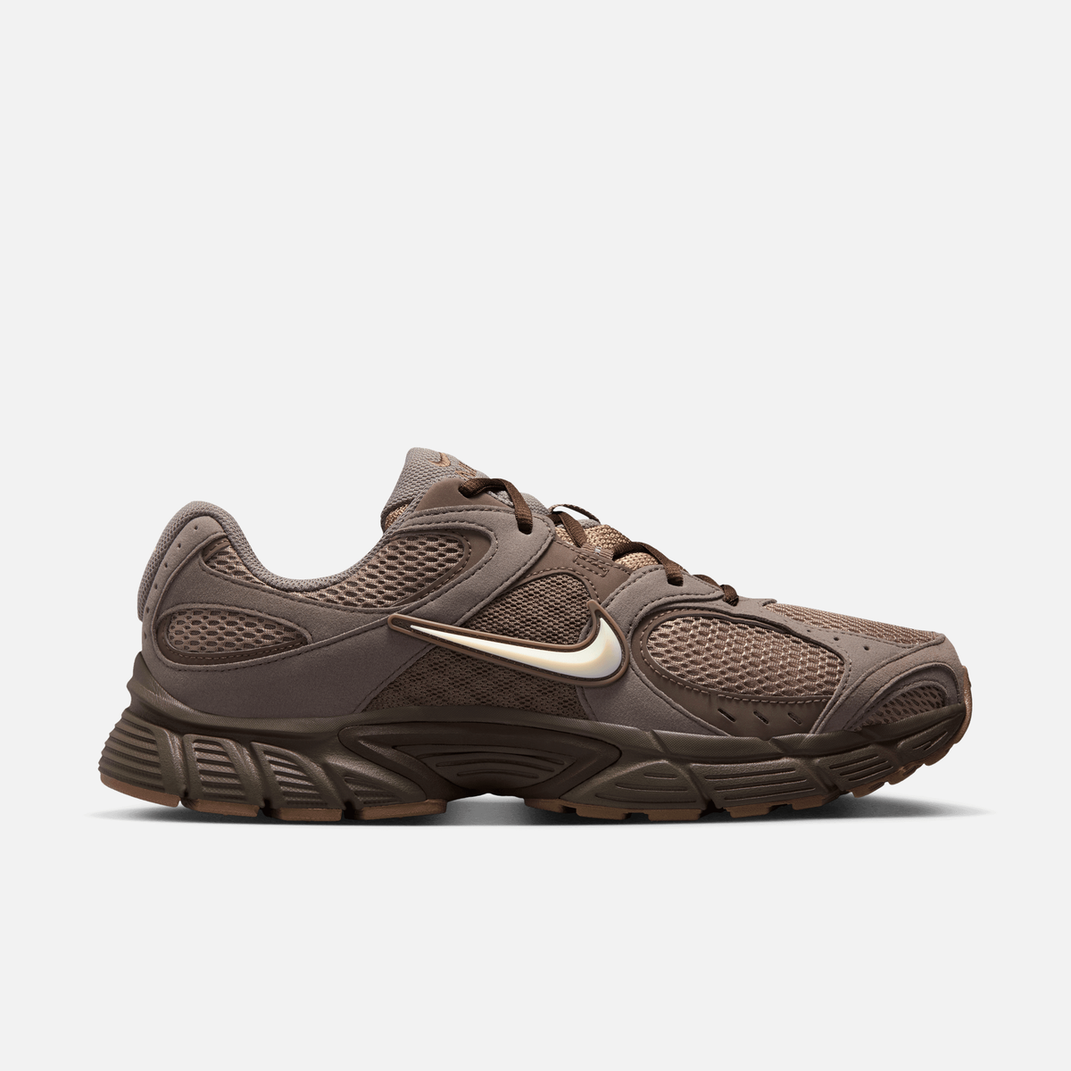 Nike V5 RNR Suede - Marrom / Branco-pérola suave / Cinza-pedra